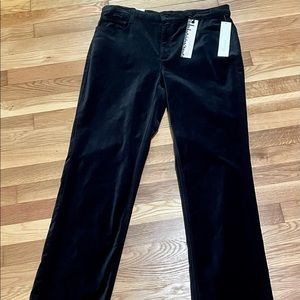 Jones New York Womens Straight Leg Jeans Black Stretch Dark Wash Denim 14 - 32in